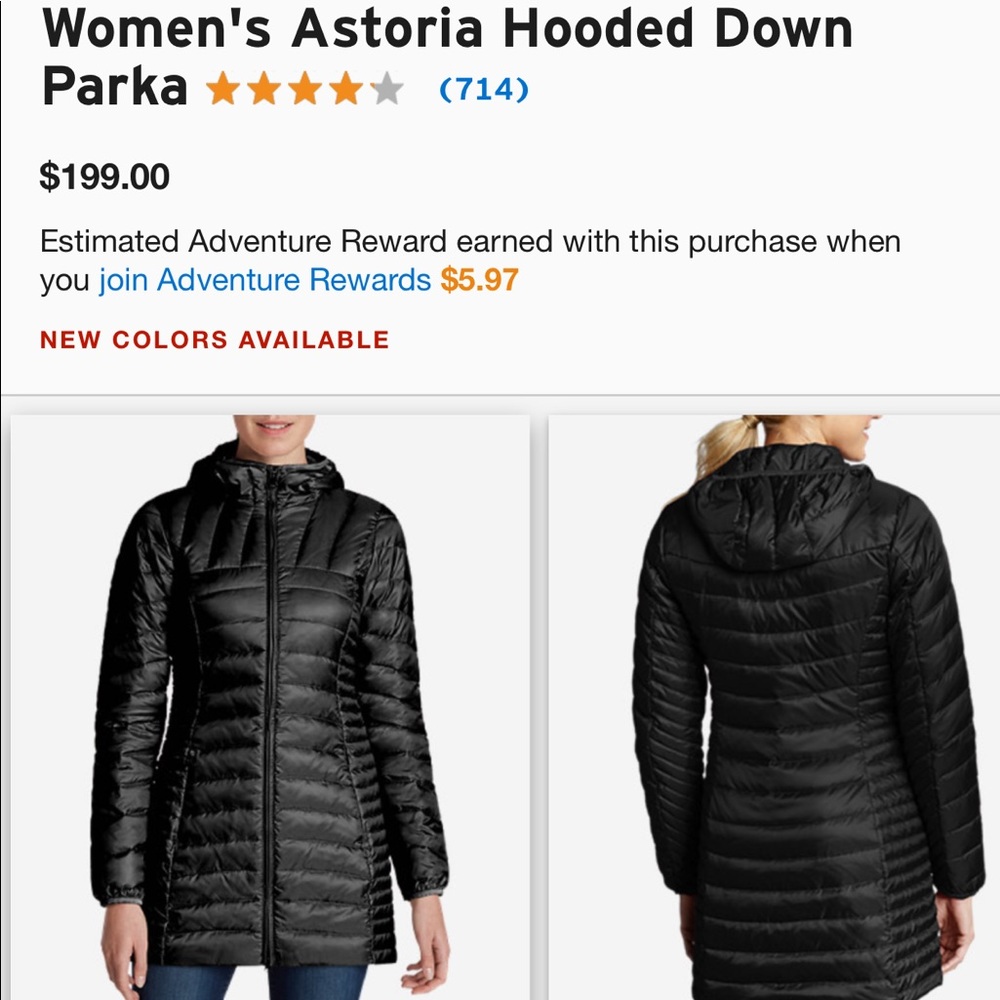 Eddie Bauer Astoria Hooded Down Parka